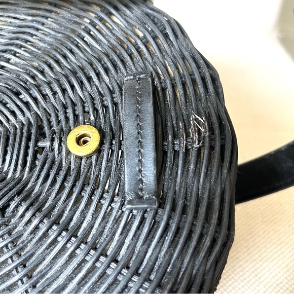 J. Crew Round Straw Bag in Black - Picture 14 of 15